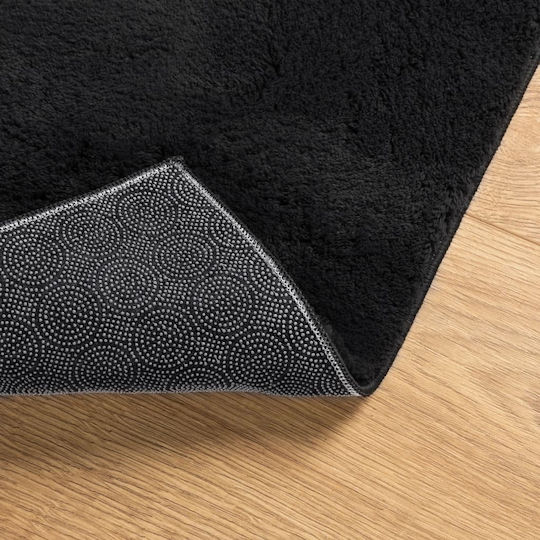 vidaXL Huarte Αντιολισθητικό Χαλί Ορθογώνιο Μαύρο 120x170cm