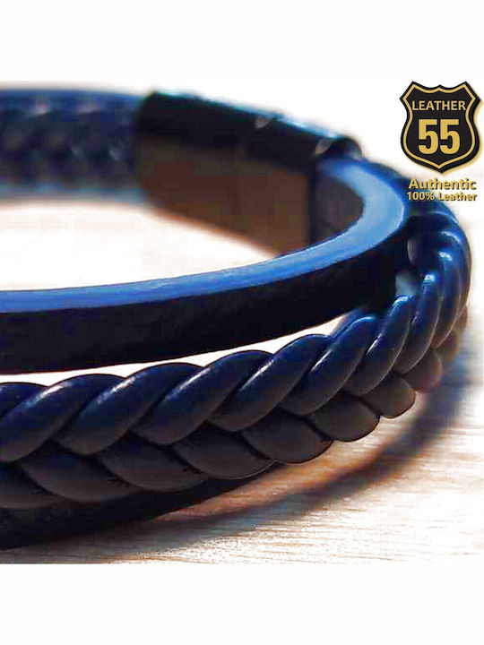 Leather 55 Men's Bracelet made of Leather