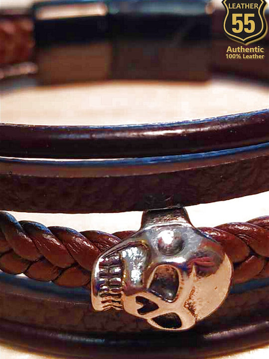 Leather 55 Men's Bracelet made of Leather