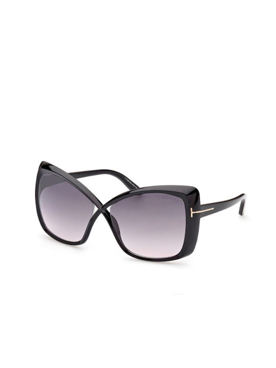 Tom Ford Women's Sunglasses with Black Metal Frame and Gray Gradient Lens TF0943 01B