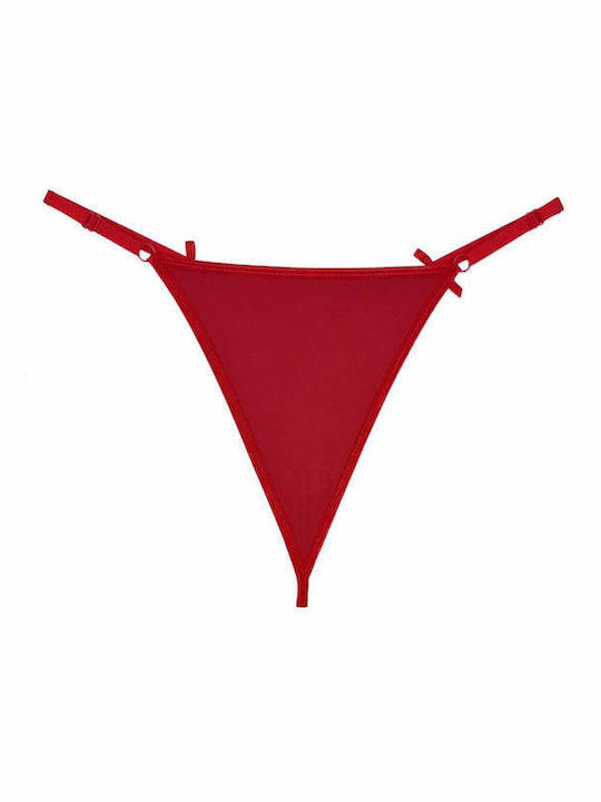 Senses 0034 Cotton Women's String Red