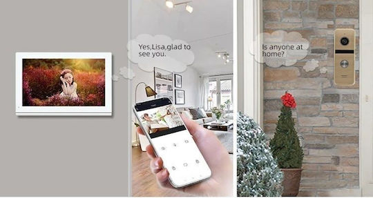 Joytimer Wireless Video Intercom Set Wi-Fi White