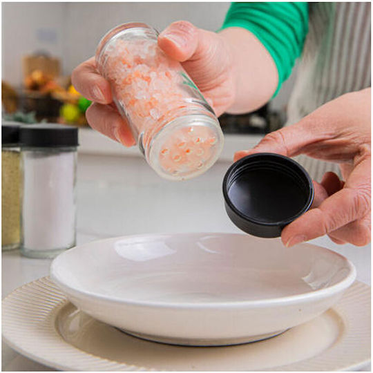 Plastic Tabletop Rotating Spice Rack Black Plastic Tabletop Rotating Spice Rack Black
