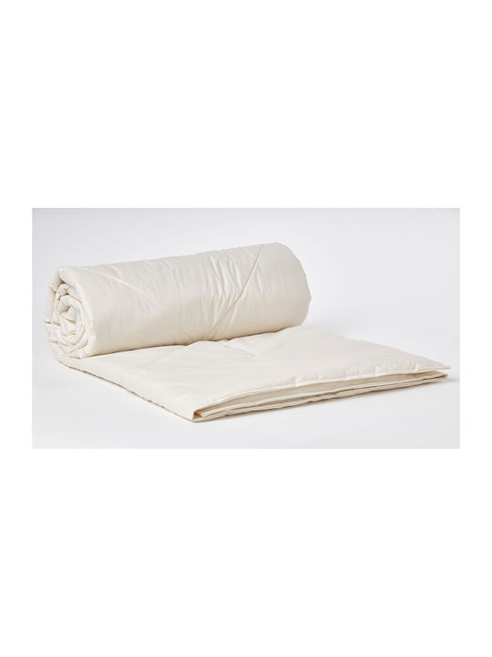 Valeria Home Pătură Semidublă cu Umplere din Amestec de In și Mătase 180x200 cm Primăvară-Toamnă Flaxilk 300 GSM