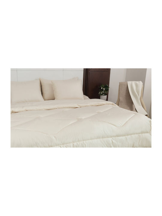 Valeria Home Pătură Simplă Din Lână 140x200 Cm Ecru 450 GSM