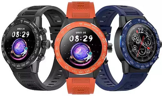 Nubi V35P Smartwatch με Παλμογράφο (Κόκκινο)