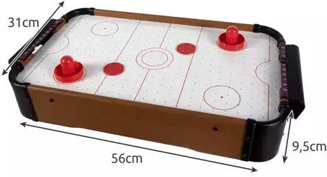 Kruzzel Wooden Air Hockey Tabletop L31xW56xH9.5cm