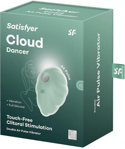 Satisfyer Cloud Dancer Вакуумен Стимулатор За Вагина И Клиторен С Вибрация Зелен