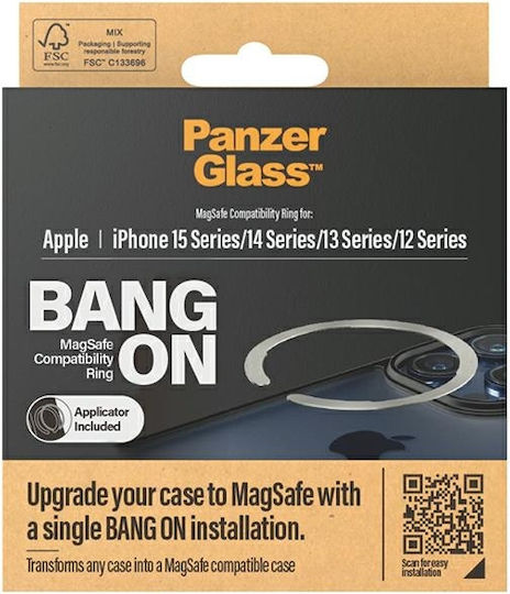 PanzerGlass MagSafe Ring Bang ON Magsafe Compatibility Ring for iPhone 12 / 13 / 14 / 15