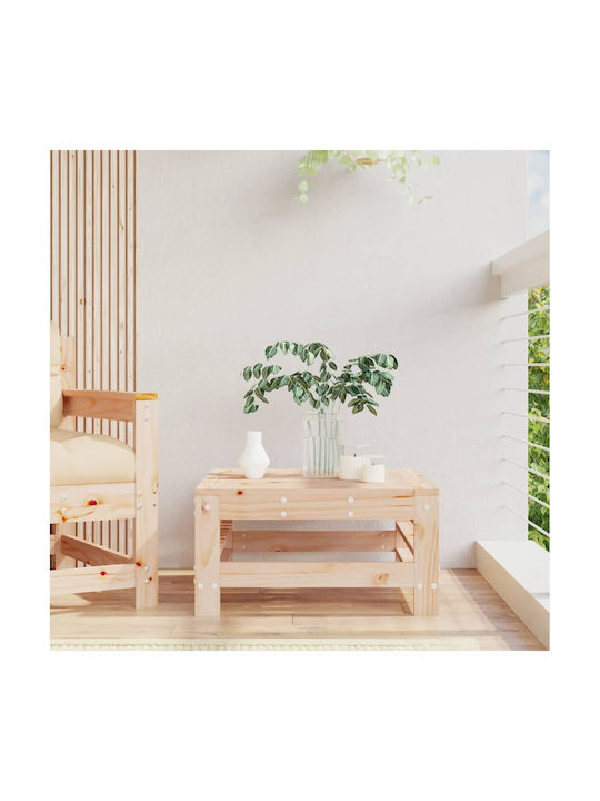 Wooden Garden Stool Cube for Outdoor Use Pink 57.5x57.5x30cm