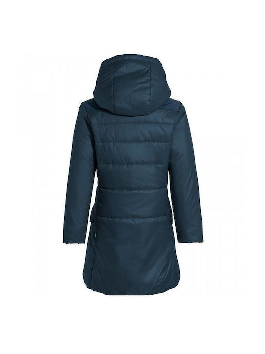 Vaude Kids Coat with Lining & Hood Navy Blue