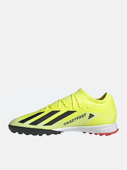 adidas X Crazyfast League Football Shoes with Molded Cleats Team Solar Yellow 2 / Core Black / Cloud White