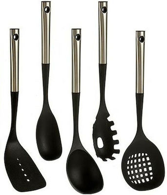 Kinvara Plastic Cooking Utensil Set Black 6pcs