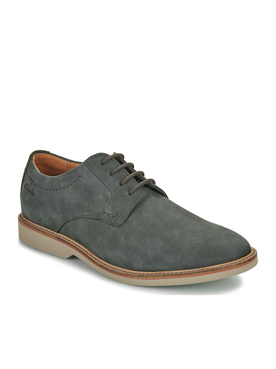 Atticus Men's Leather Casual Shoes Gray