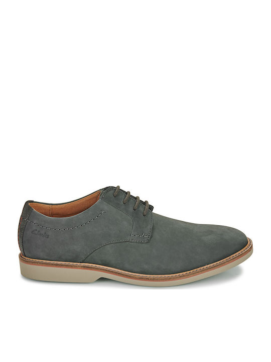 Atticus Men's Leather Casual Shoes Gray