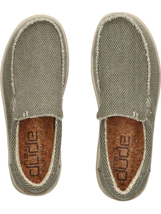 Mikka Braided Ανδρικά Loafers σε Πράσινο Χρώμα Regular Fit
