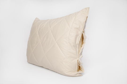 Valeria Home Μαξιλαροθήκη Μπεζ 40x60εκ.