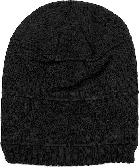 Beanie Unisex Beanie Gestrickt in Schwarz Farbe