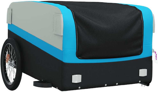 Vidaxl Anhänger Für Fahrräder Schwarze Blaue 45 Kilo Eisen