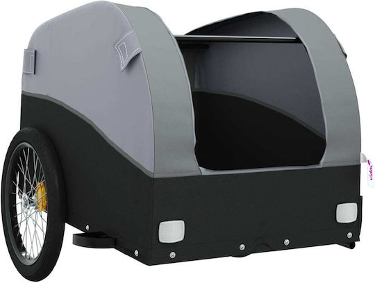 Vidaxl Anhänger Fahrradzubehör Schwarz Grau 30 Kilo Eisen