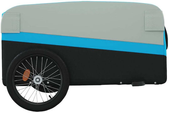 Vidaxl Anhänger Für Fahrräder Schwarze Blaue 45 Kilo Eisen