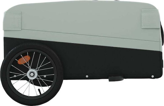 Vidaxl Bicycle Trailer Black Gray 45 Kg Iron