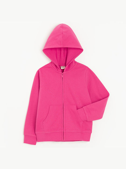 Cool Club Kids Sweatshirt Cardigan with Hood Fuchsia