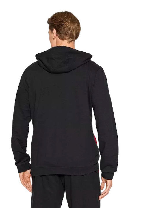 DKNY Men's Sweatshirt with Hood and Pockets Black