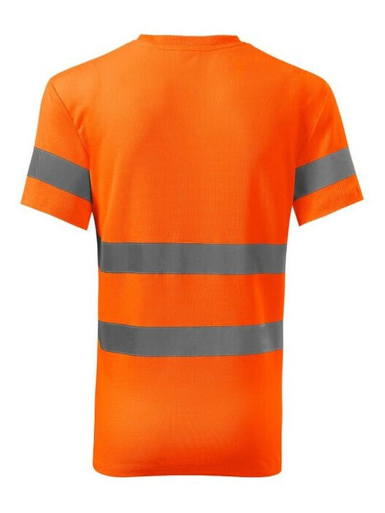 Rimeck Ανδρικό Διαφημιστικό T-shirt Κοντομάνικο Fluorescent Orange