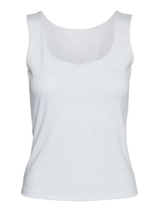 Women's Athletic Blouse Sleeveless White