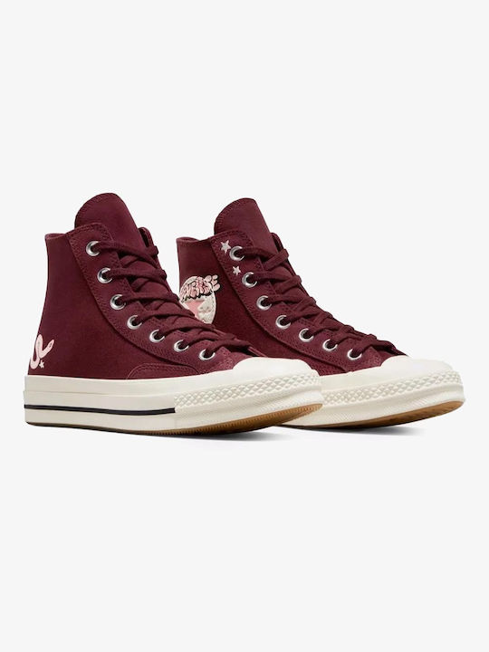 Converse Chuck 70 Γυναικεία Μποτάκια Cherry Daze / Egret / Pink Phase