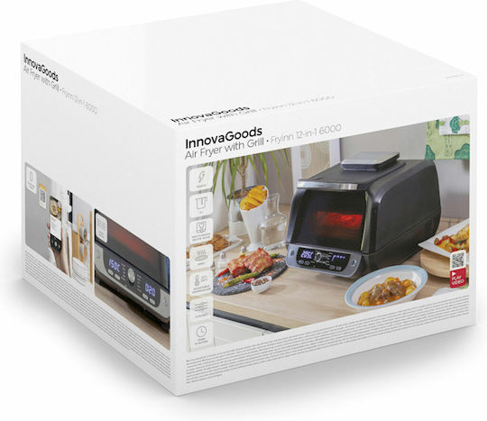 InnovaGoods Fryinn 12in1 6000 Heißluftfritteuse 6Es Schwarz