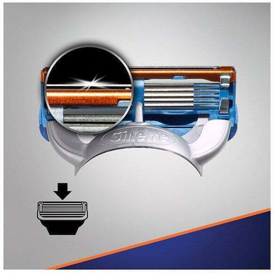 Gillette Fusion5 Ανταλλακτικές Κεφαλές με 5 Λεπίδες & Λιπαντική Ταινία 8τμχ