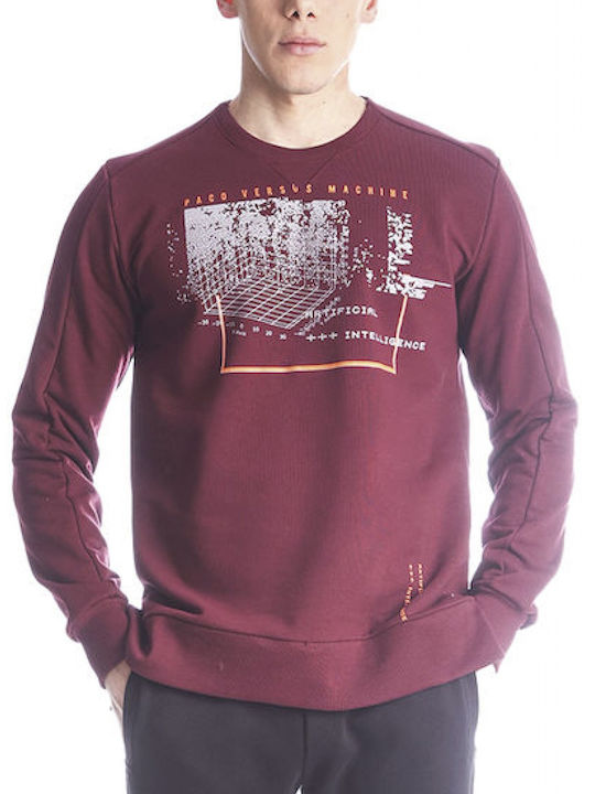 Paco & Co Herren Sweatshirt Burgundisch