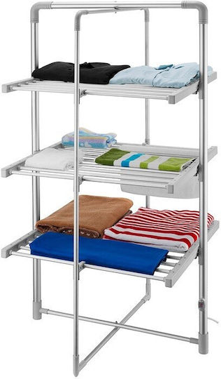 N'Oveen Folding Heated Floor Metallic Clothes Drying Rack 300W with 5m Hanging Length