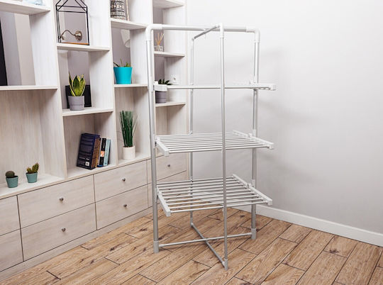 N'Oveen Folding Heated Floor Metallic Clothes Drying Rack 300W with 5m Hanging Length