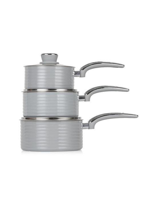 Swan Retro Pots Set of Aluminum with Ceramic Coating 6pcs