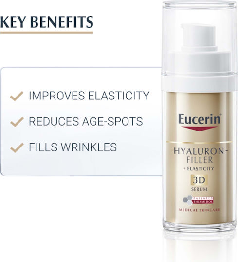 Eucerin Hyaluron-Filler + Elasticity Moisturizing & Anti-aging Serum Face for Dark Spots 30ml