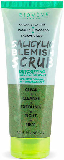 Biovene Salicylic Blemish Scrub Σώματος Detoxifying Sugar & Talasso 250ml