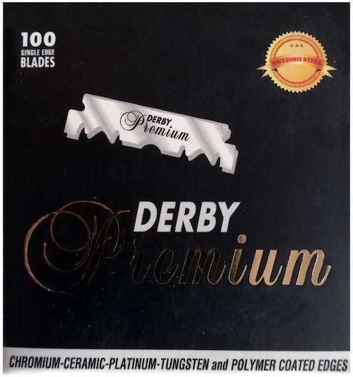 Derby Premium Pack 100 Single Edge Blades Резервни остриета за чувствителна кожа 100бр