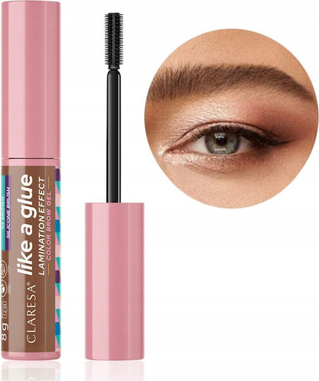 Claresa Like A Glue Μολύβι για Φρύδια 02 Brown 8gr