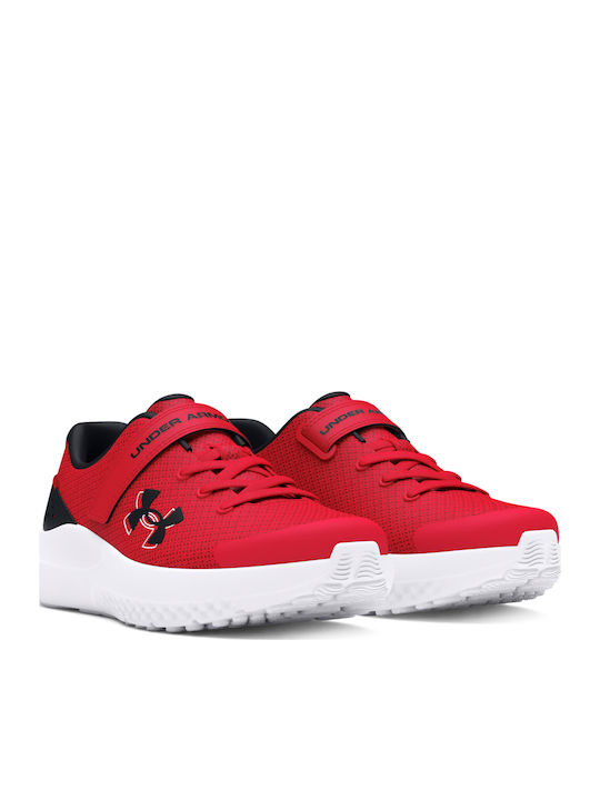 Surge 4 Kids Sports Shoes Running with Hoop & Loop Closure Red