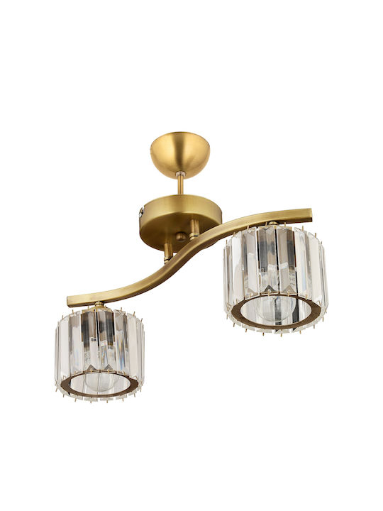 ArteLibre Pendant Light Gold with Socket E27 45x22cm