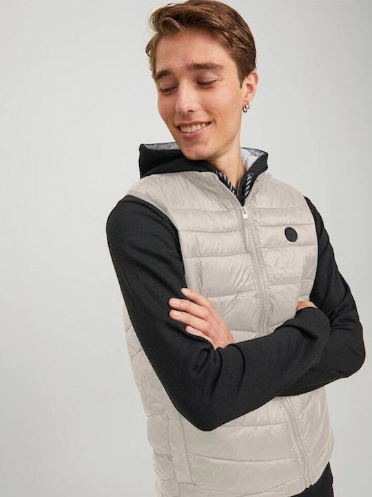 Sleeveless Jacket Puffer Ecru