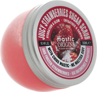 Mastic Origins Juice Strawberries Shower Scrub for Body 300ml