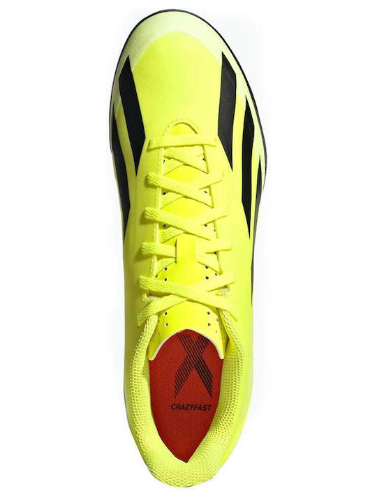 adidas X Crazyfast Club Football Shoes with Molded Cleats Yellow