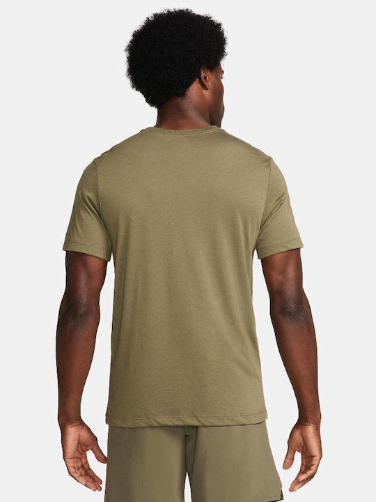 Nike Dri-FIT Fitness Dri-Fit T-shirt Medium Olive
