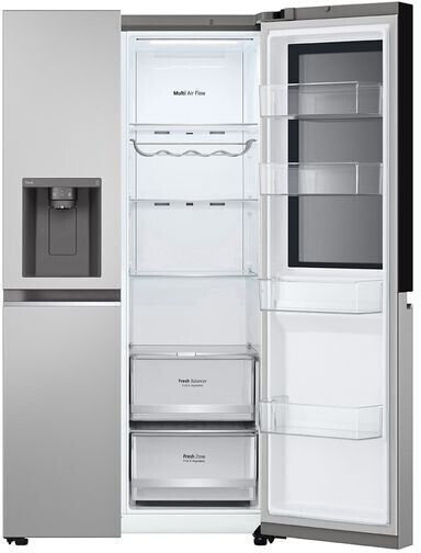LG Side-by-Side Refrigerator 635lt Total NoFrost H179xW91.3xD73.5cm Inox GSGV80PYLL