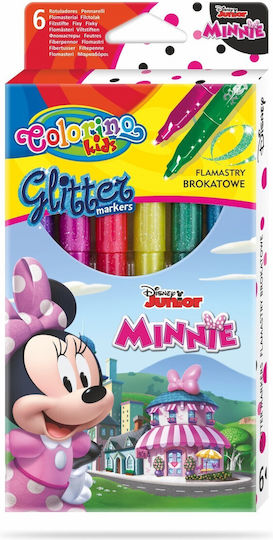 Colorino Glitter Zeichenmarker Set 6Stück