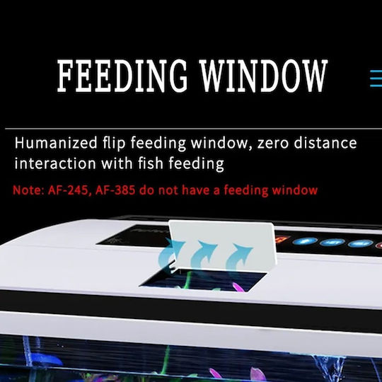 Led Fish Aquarium Capacity 53lt with 42x47x47cm White